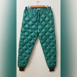 Eddie Bauer Vintage Down Quilted Puffer Jogger Pants - M